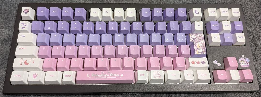 VSPO! GEAR ゲーミングキーボード 紫宮るなEdition