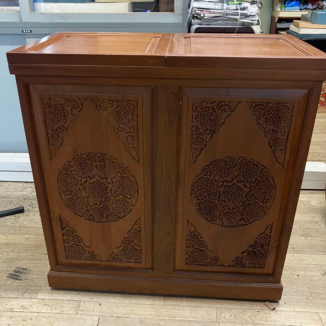 バーカウンター　海外製　レトロ　アンティーク　キャスターあり