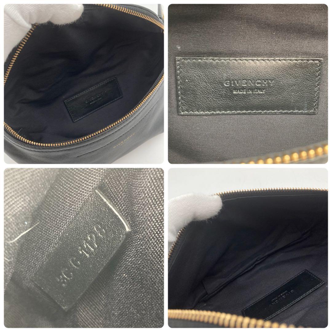 mai！超美品✨ GIVENCHY ウィップ ベルトバッグ 黒 チェーン