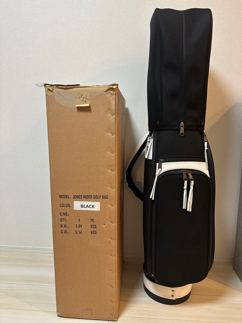 マックス‼️Jones キャディバッグ ジョーンズ　黒　ブラック