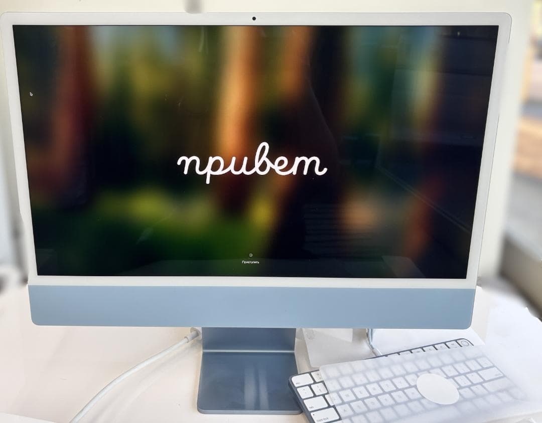 Apple iMac 4.5Kディスプレイモデル ブルー 箱あり 初期化済