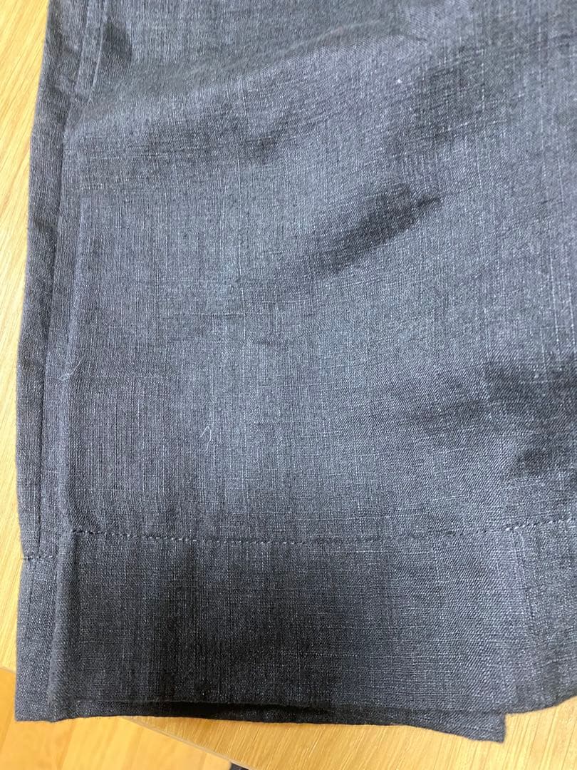 ミナペルホネン　ブラックリネンワンピース