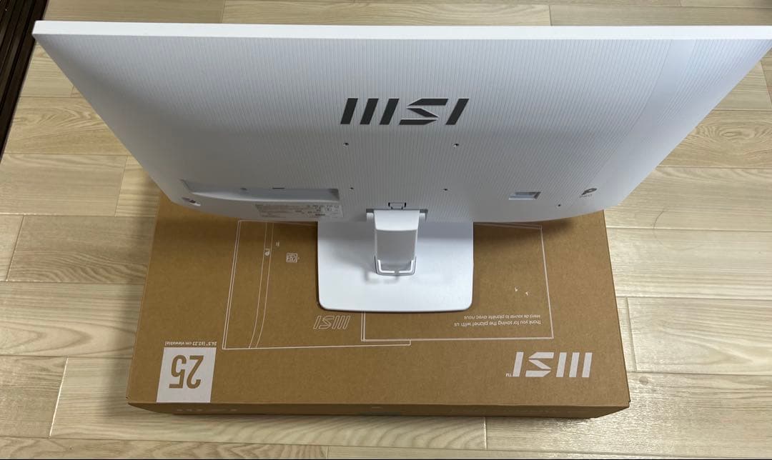未使用MSI PRO MP251W モニター 24.5 120Hz 2025