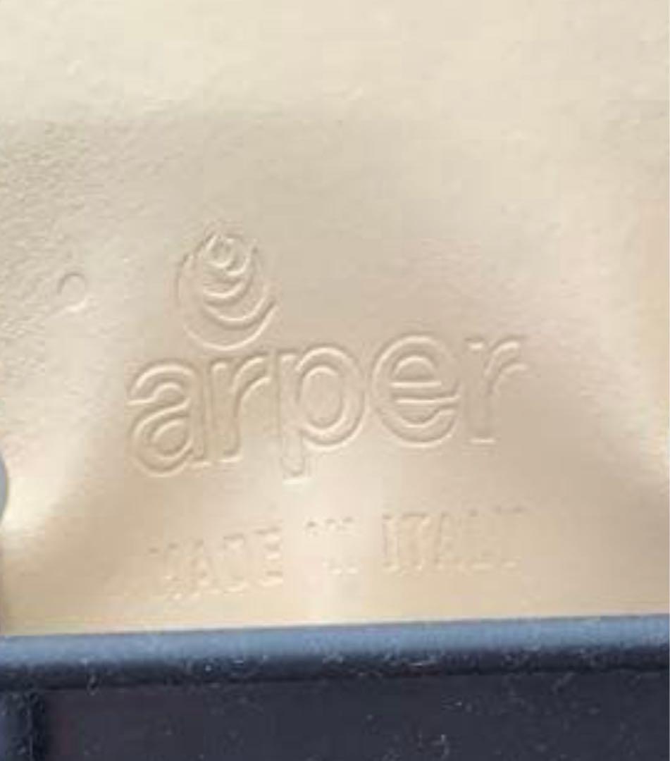 MADEイタリア製／Arper総本革アルペール2脚セット