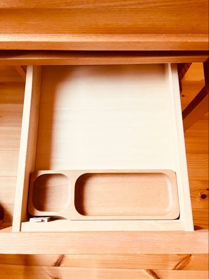 マルニ木工　天然木　学習机　デスク　高級学習机