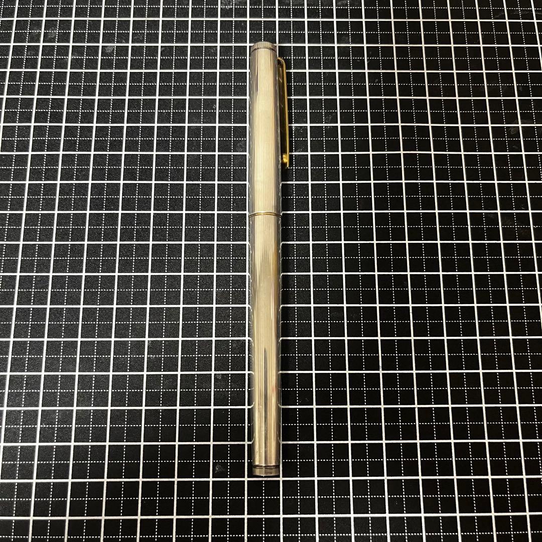 ジバンシー 万年筆 シルバープレート 14K F