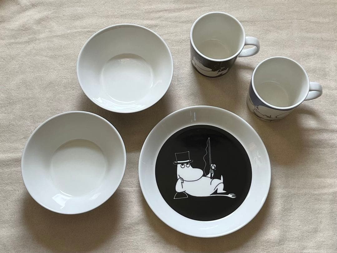 【新品】未使用　Arabia　ムーミン　マグ　ボウル　セット