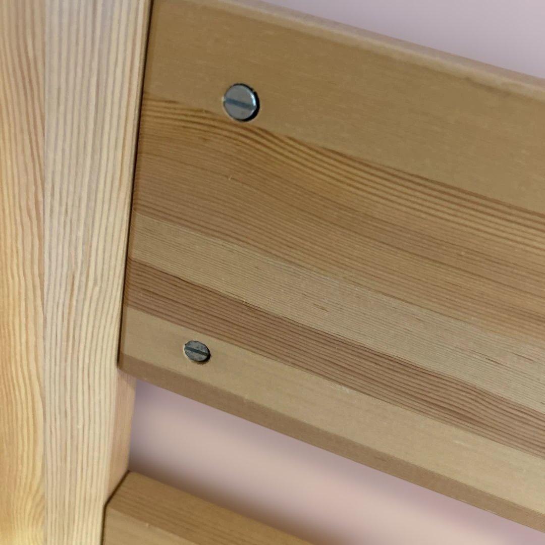 無印良品　パイン材ミドルベッド シンプルデザイン