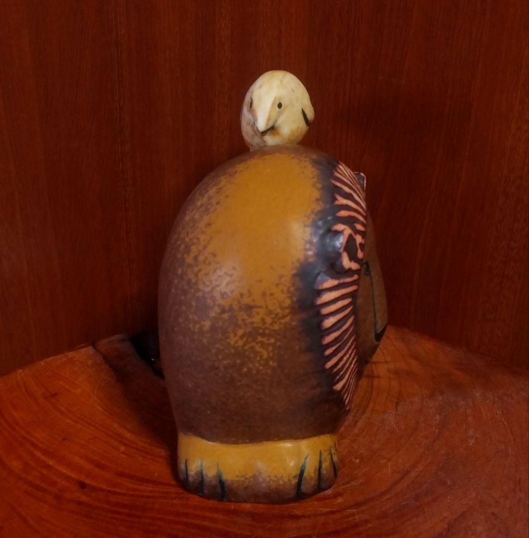 リサラーソン ライオンウイズバード 背乗り鳥 北欧 新品