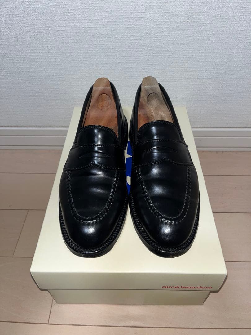 《希少トムラスト》 Alden オールデン　コードバンペニーローファー　7.5D
