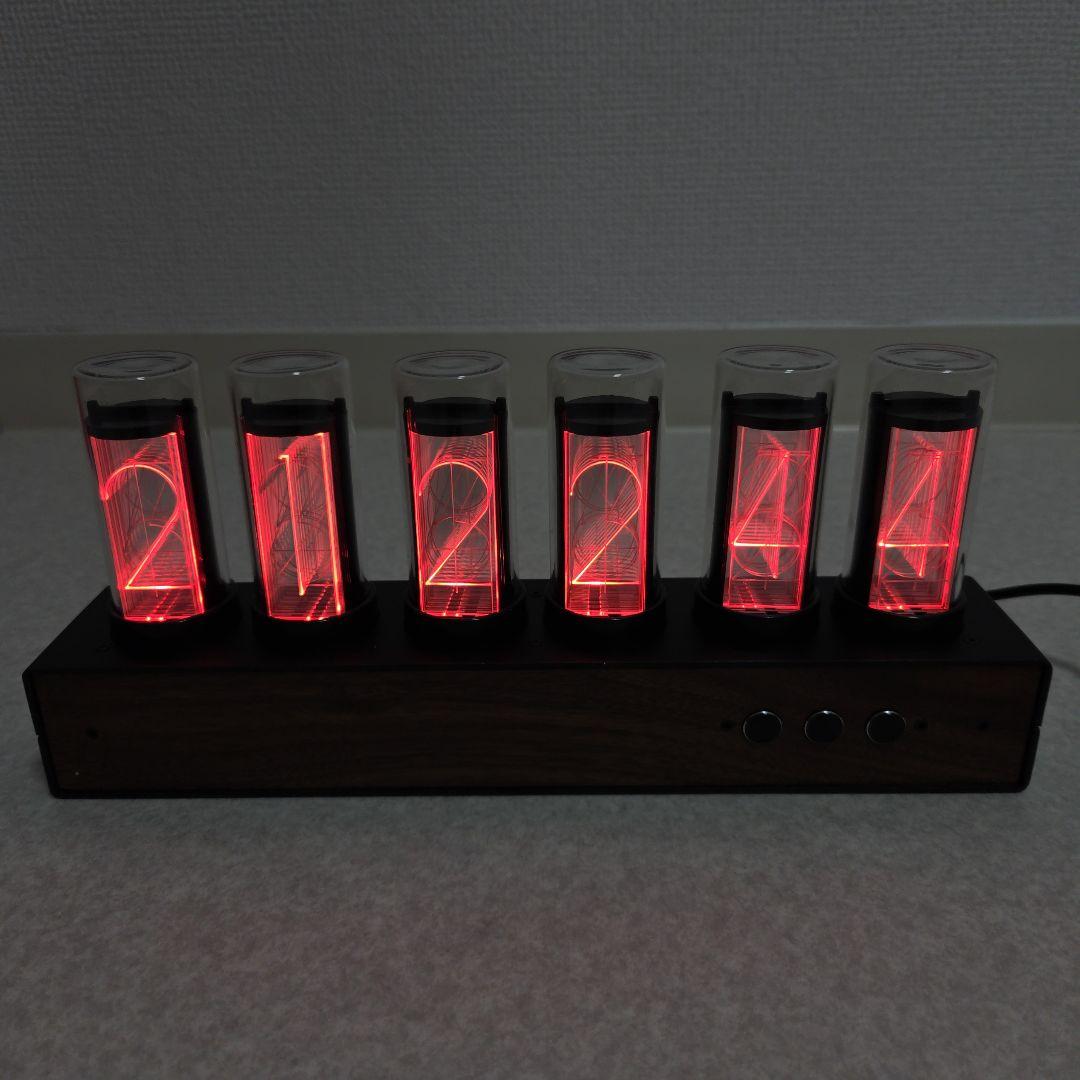 【美品】Gixie Clock Wi-Fi ニキシー管風 LED 置き時計