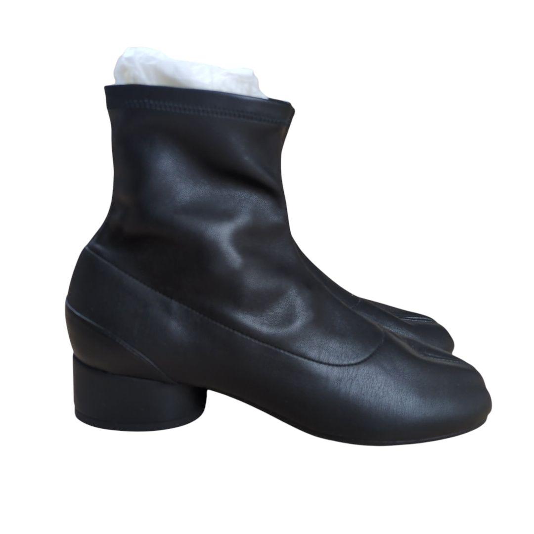 【新品】メゾン マルジェラ レザー 足袋ブーツ ブラック 37