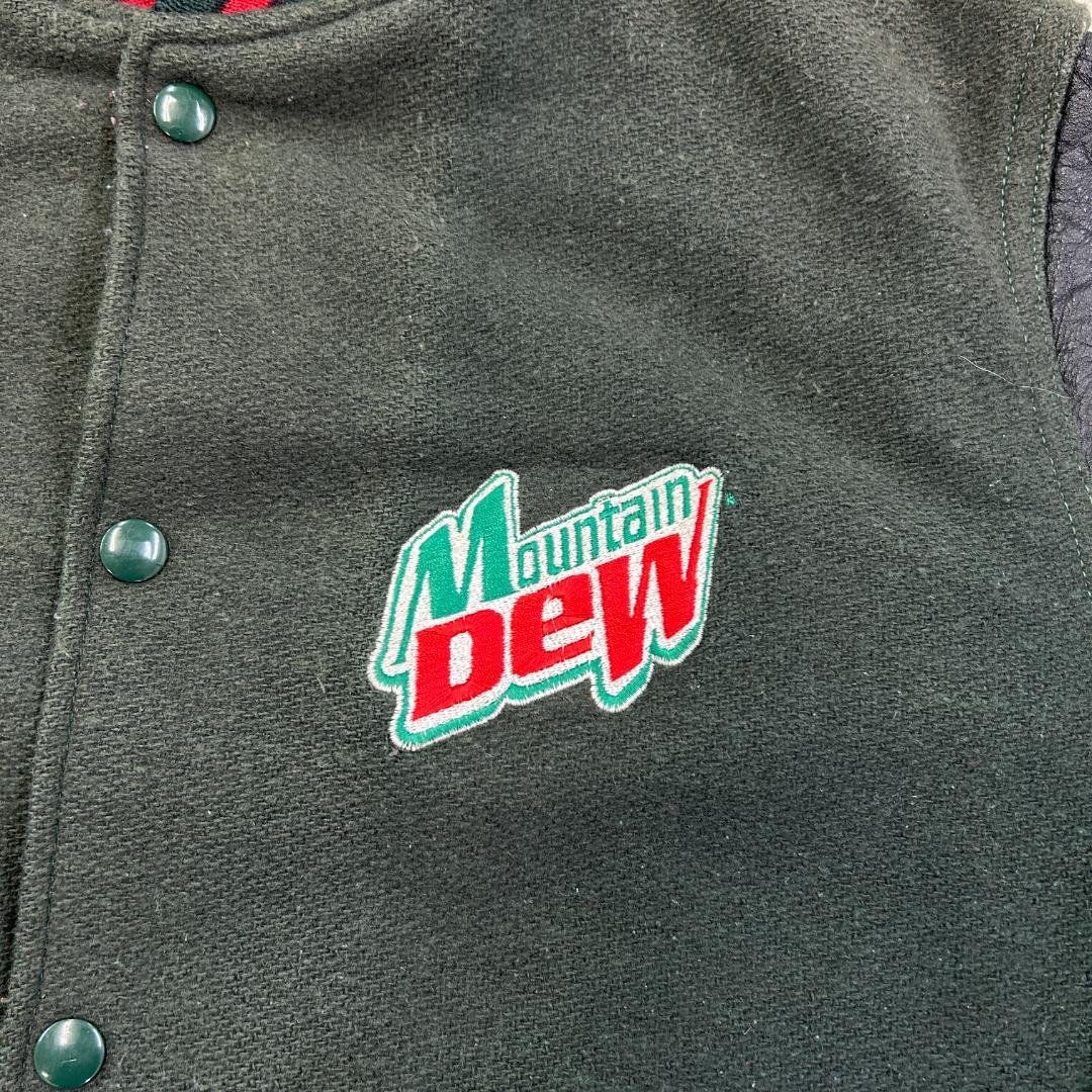 ぽ*ん様 USA製　HOLLOWAY　マウンテンデュー　企業　スタジャン　古着