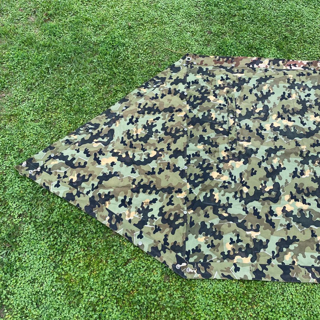 ぷ*ぽ様 【超レア】状態良　ドイツ　軍幕　アメーバカモ　パップテント　ハーフ１枚