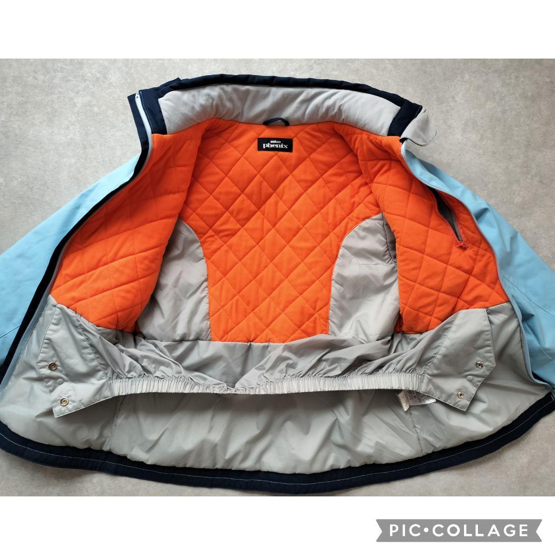 極美品 Miss Phenix スキーウェア上下レディースM 水色×紺　高機能