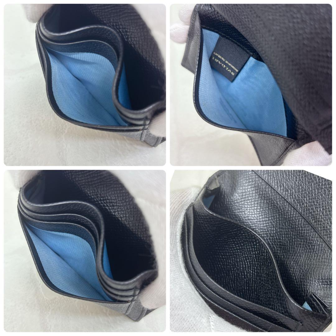 美品✨ブルガリ 名刺入れ カードケース ブルガリマン サークルロゴ 黒