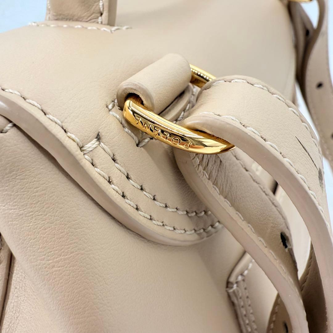 【美品】ポレーヌ ヌメロアン ナノ ミニバッグ 保存袋付