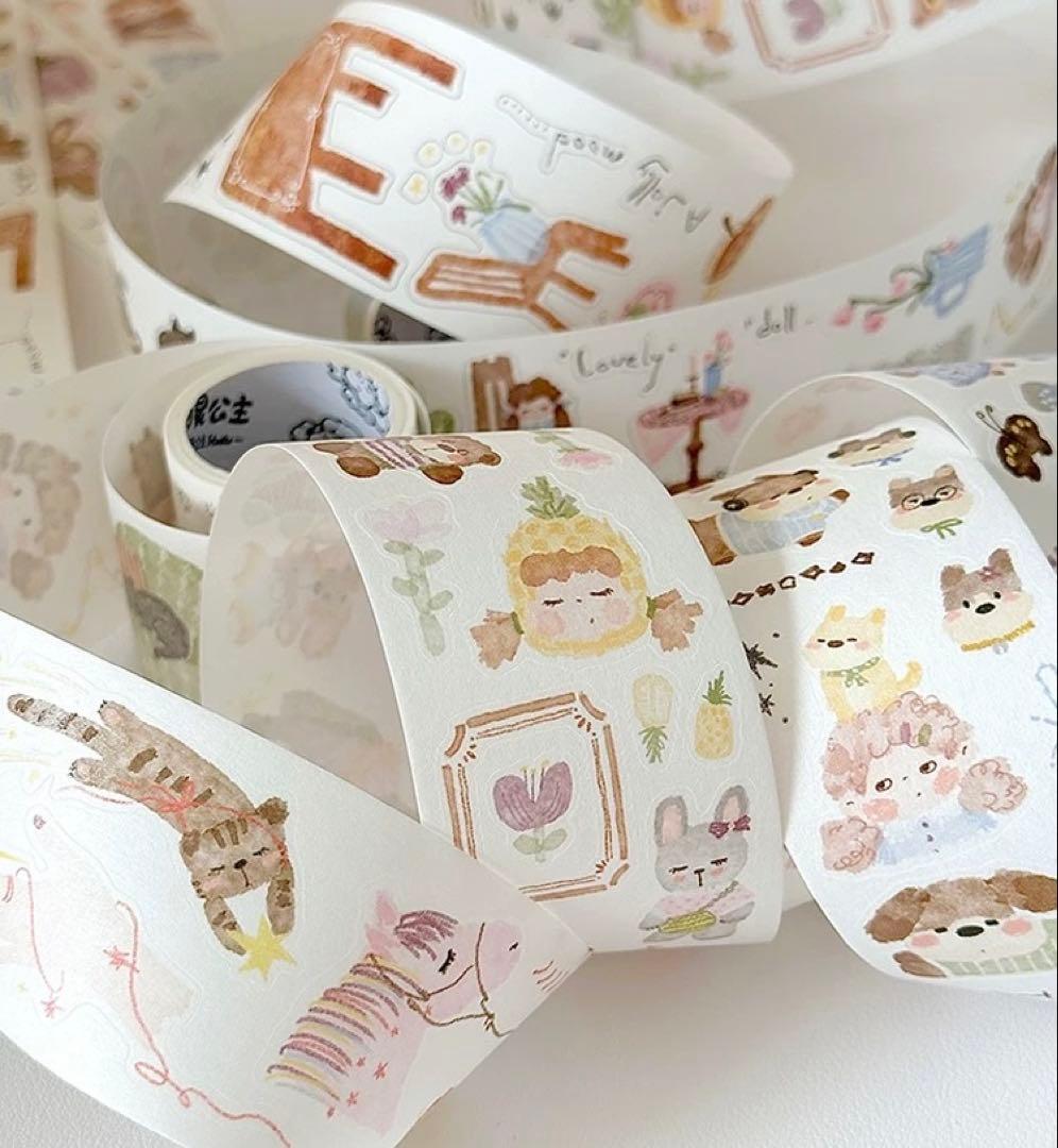 海外マスキングテープ巻売り child 人物マスキングテープ アニマル