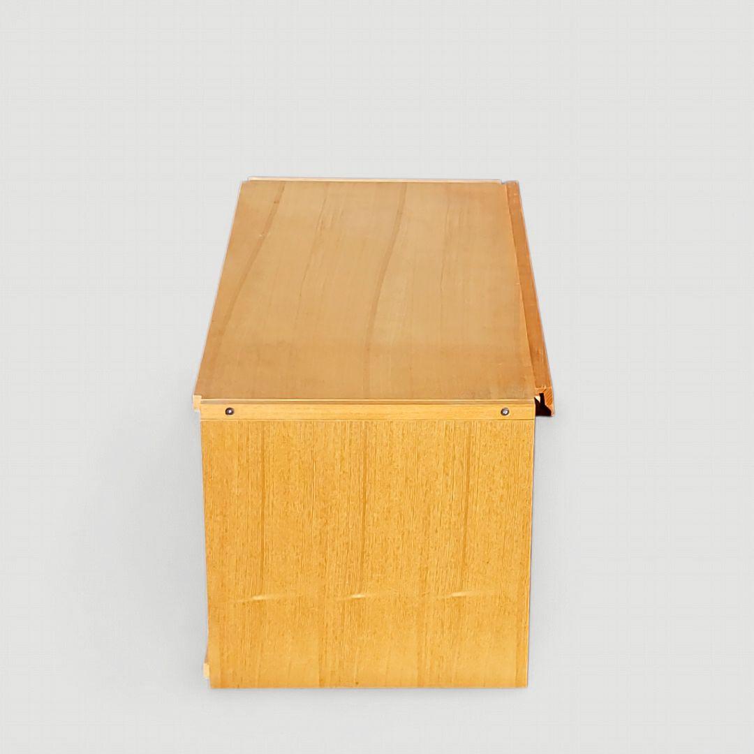 廃盤希少 無印良品 タモ材 ユニットシェルフ用 ボックス フラップ扉