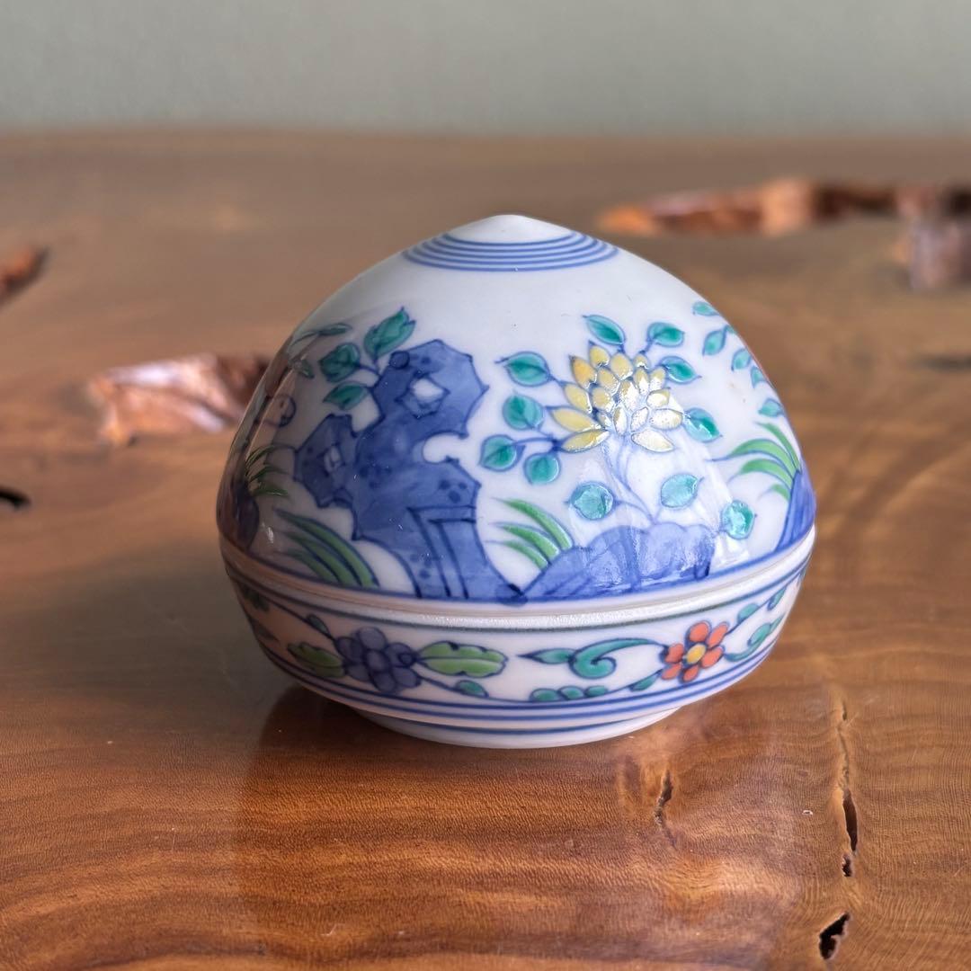 高野昭阿弥 宝珠香合 茶道具 共箱