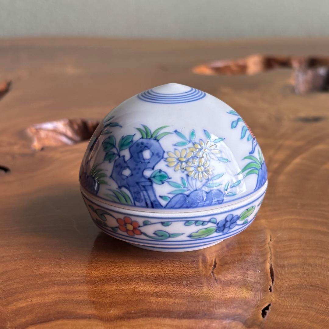 高野昭阿弥 宝珠香合 茶道具 共箱