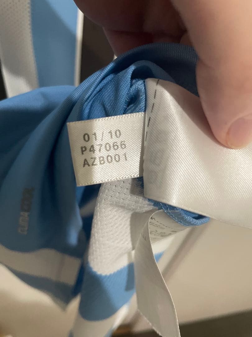 メッシ　アルゼンチン代表ユニフォーム　2010ワールドカップ　ドイツ戦モデル