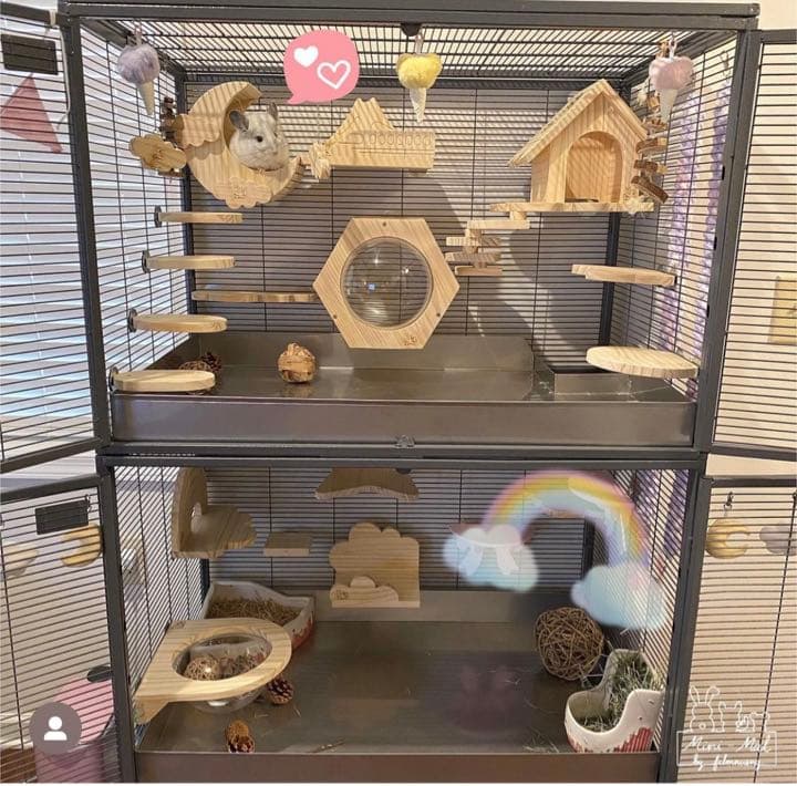 土星型のステップ 小動物用ステップ 小動物 チンチラ 小動物用品  ペットケージ