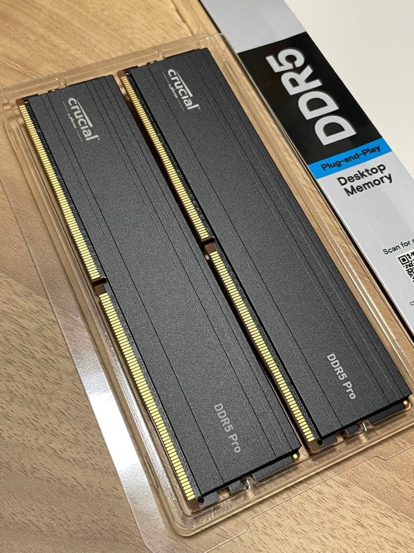 動作確認済 美品 Crucial Pro DDR5 32GB 5600 メモリ