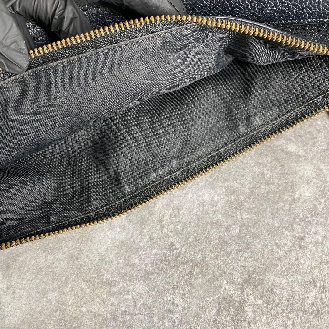 バッグ Coach Turnlock Leather One Shoulder Bag