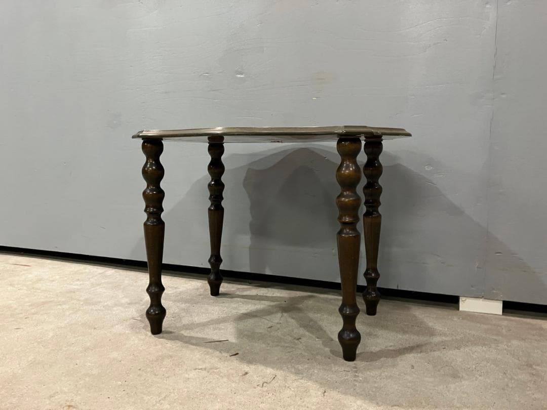 『イタリア製』サイドテーブル ナイトテーブル テーブル コンソール 花台 象嵌