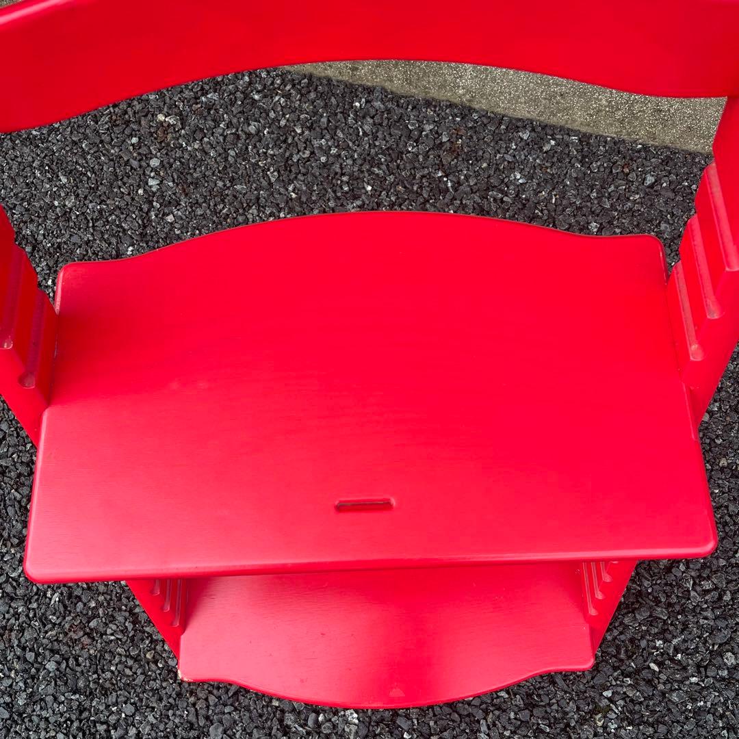 【良品】ストッケ トリップトラップ　レッド　シリアル4