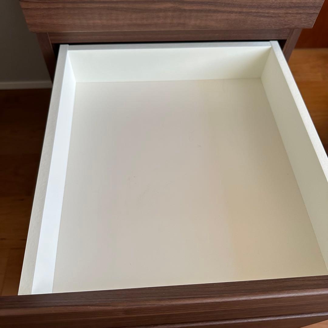 デスク 机 学習机 化粧台 ウォールナット色 IDC大塚家具