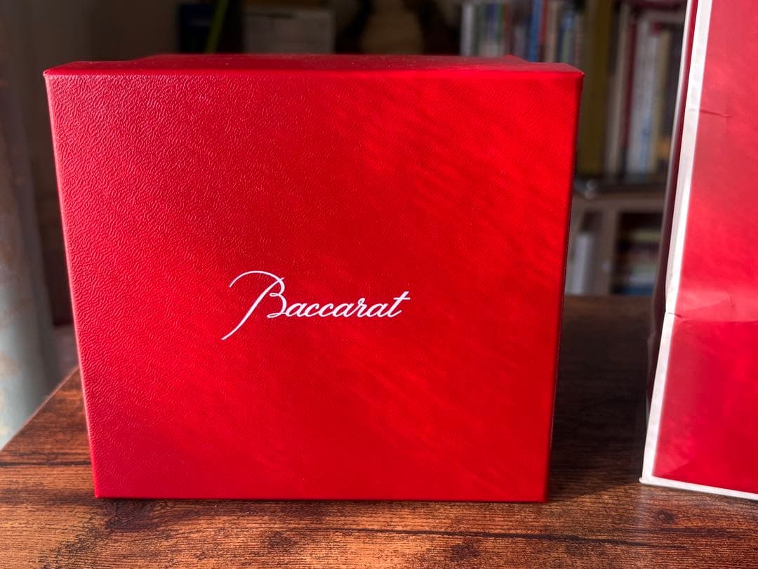 クリスマスに最適！Baccarat クリスタルスタッキング花瓶　元箱付き