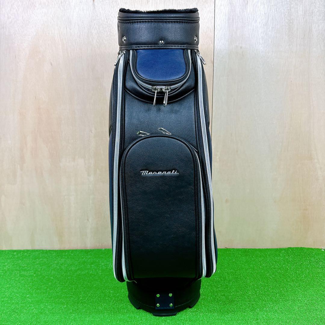 新品未使用 MASERATI マセラティ キャディバッグ ネイビー&ブラック