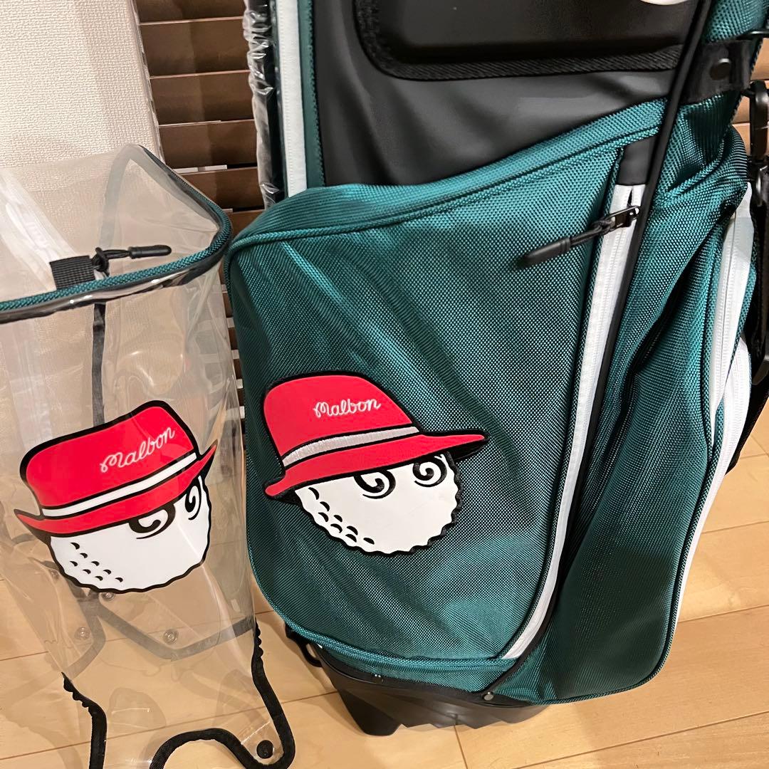 【即発送】25 MALBON マルボンゴルフ キャディバッグ ゴルフバッグ 緑