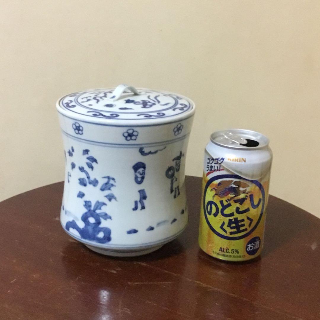 謎の水指　染付