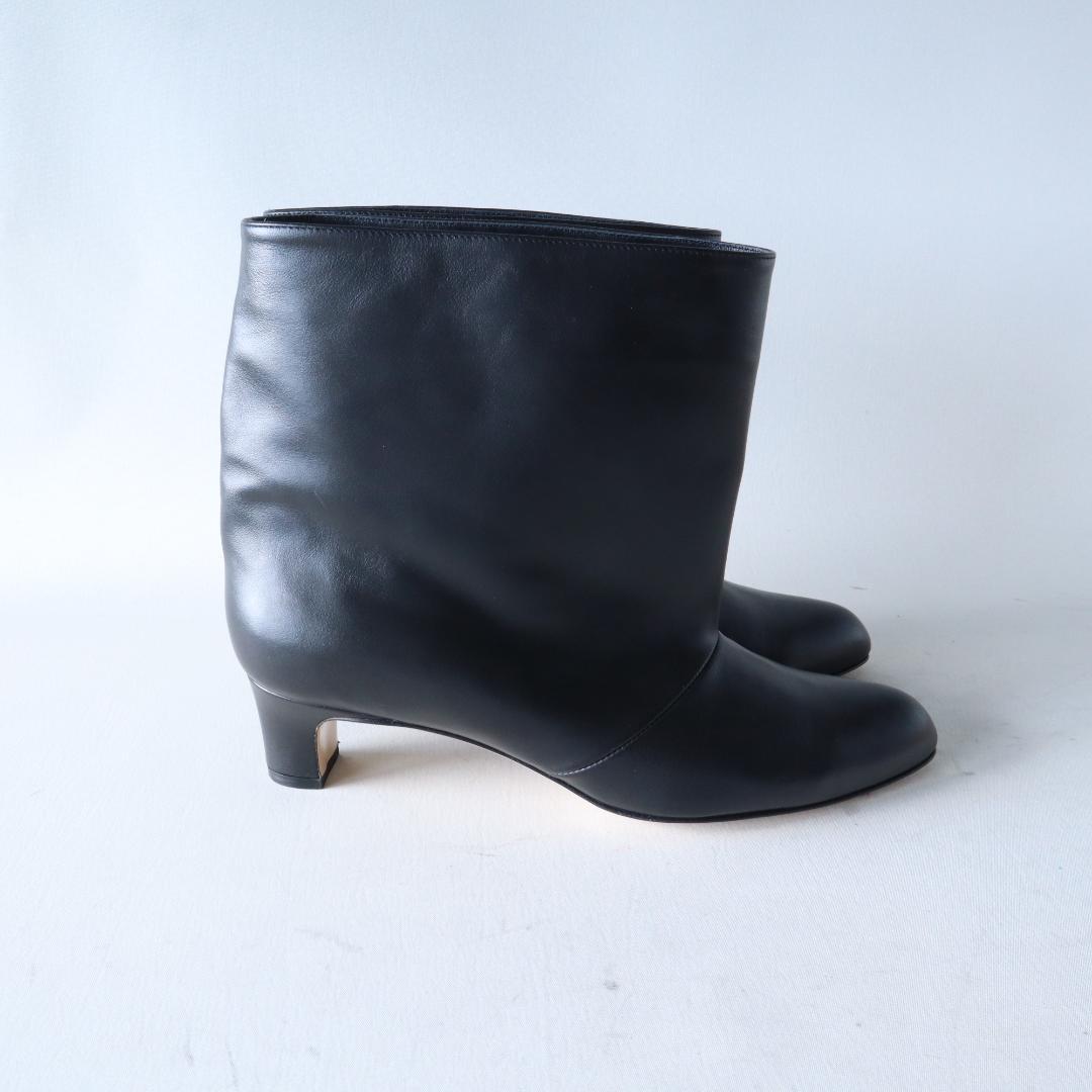 定価約9万 未使用 ネブローニ ショートブーツ 黒 37 24 4.5cmヒール
