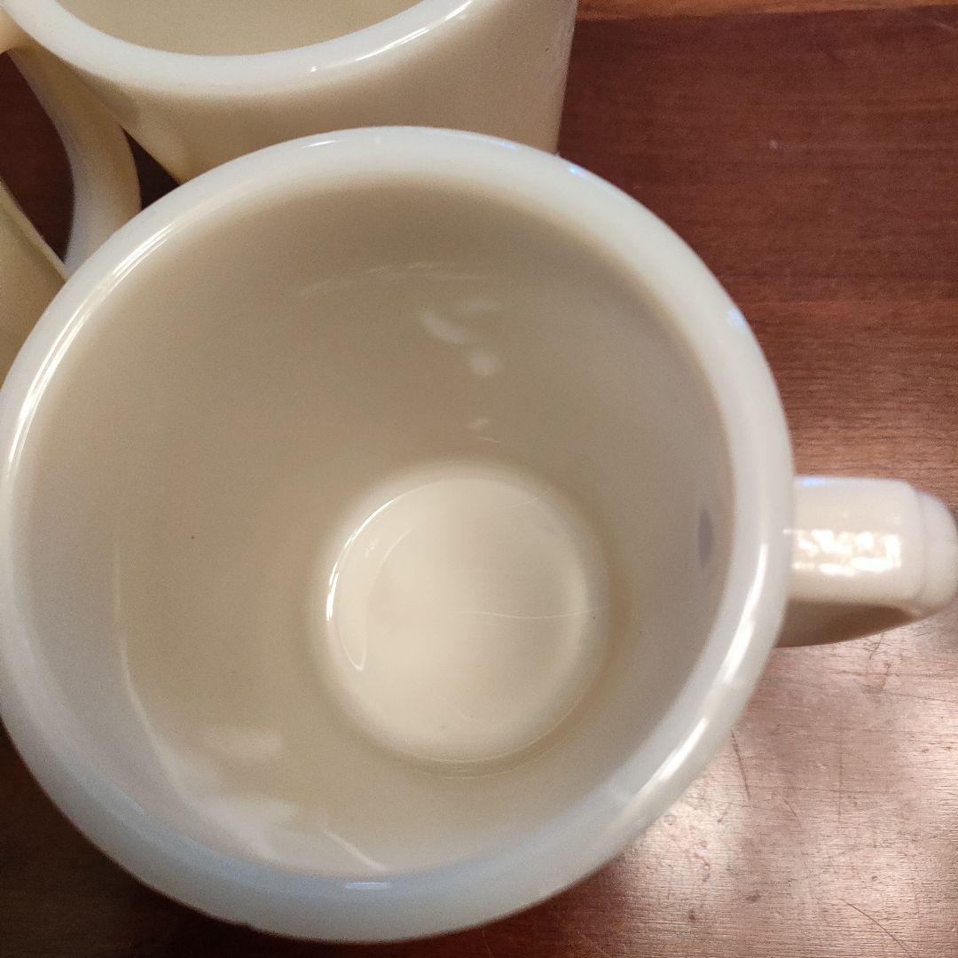 fire king アイボリーワナビーマグ　3個セット