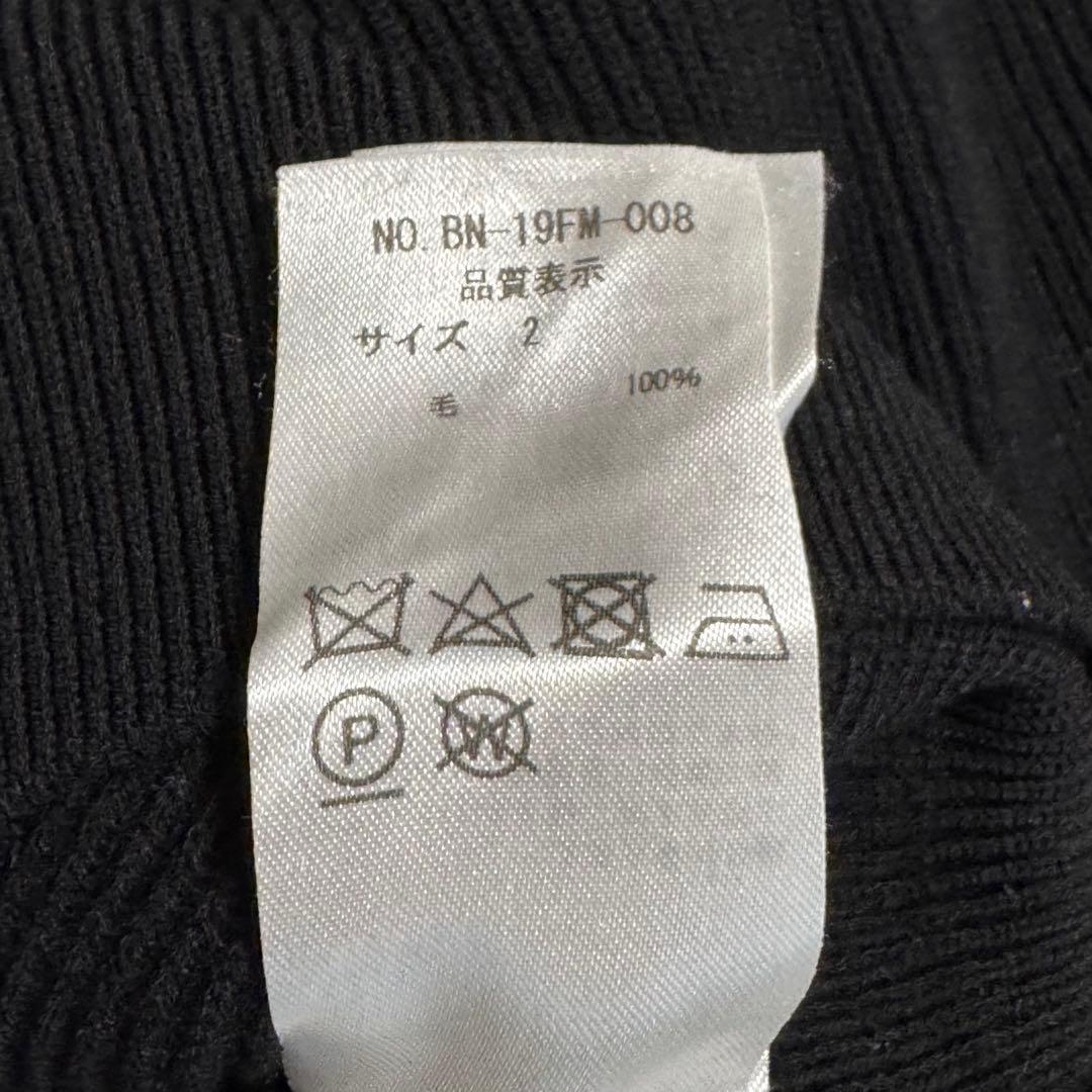 バトナー BATONER クルーネック ニット ブラック Mサイズ