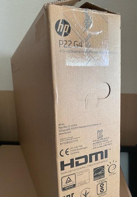 【6/15限定】【未使用品】HP IPSモニター P22G4 1920x1080