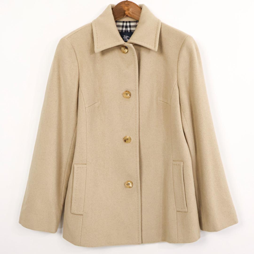 H4960-152◾️バーバリー　アンゴラ×ウール コート　Y2K