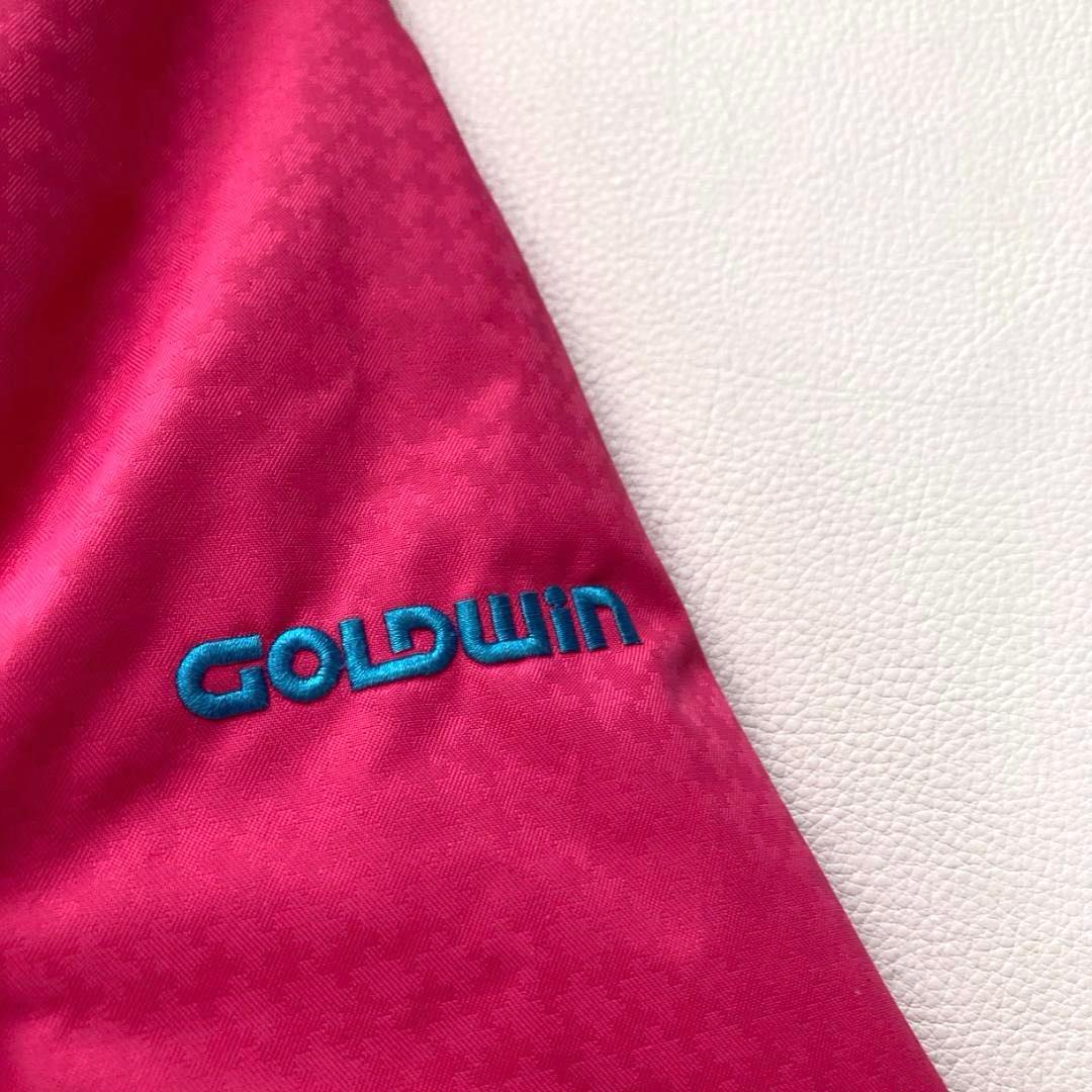 【美品】GOLDWIN　スキーウェア 中綿ジャケット M ピンク フード付き