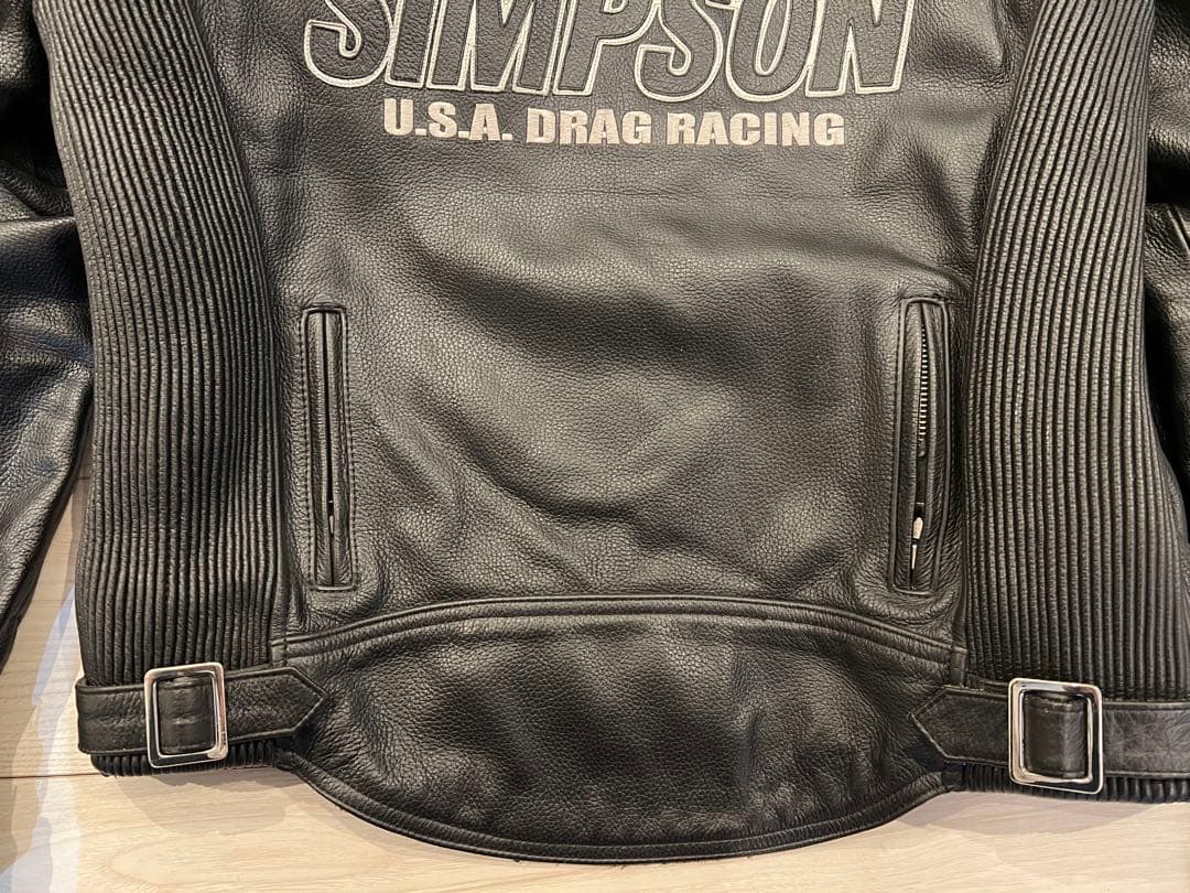 SIMSON レザー ジャケット シンプソン　ライディングジャケット