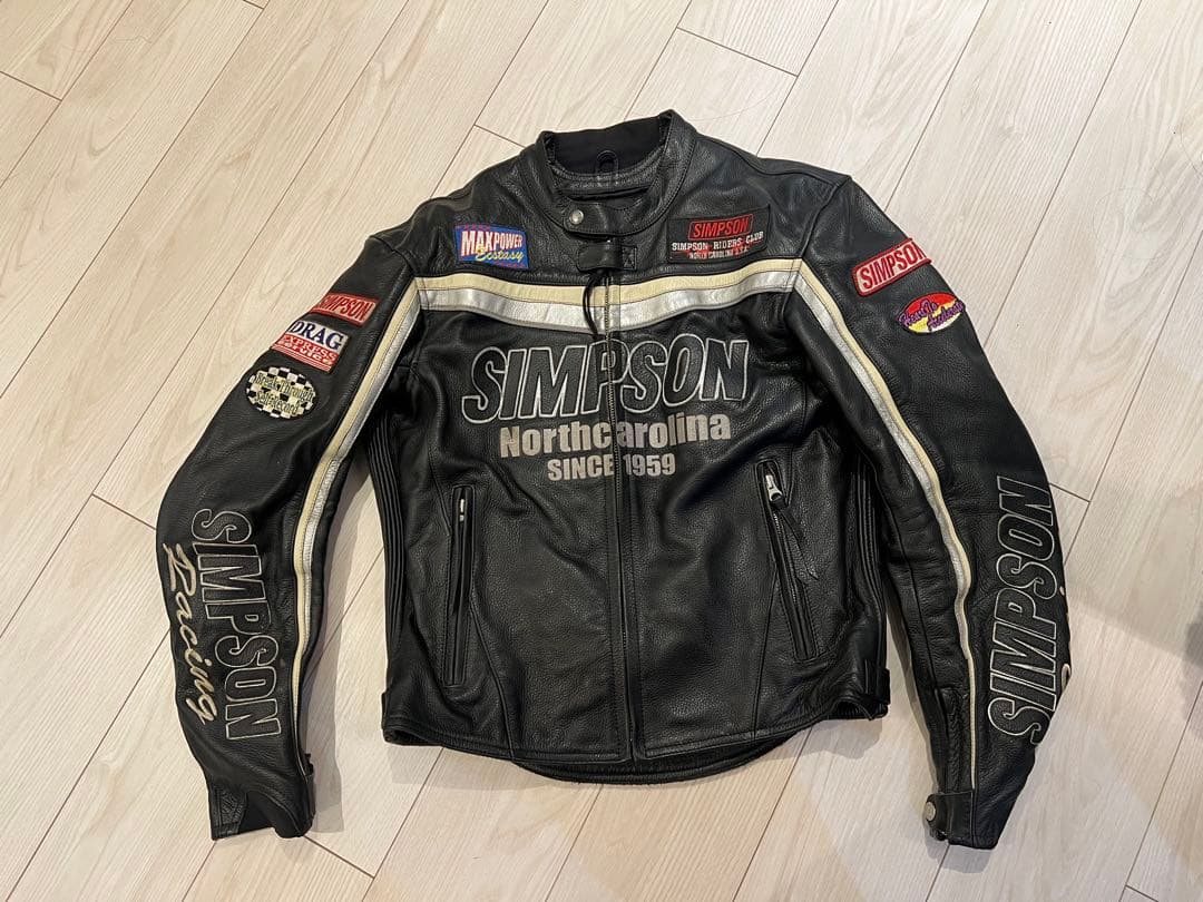 SIMSON レザー ジャケット シンプソン　ライディングジャケット