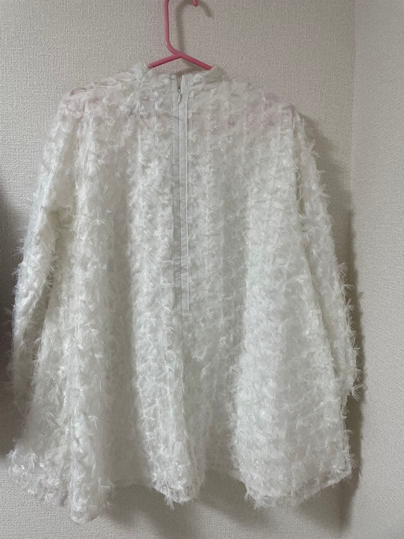 ツルバイマリコオイカワArmeria ラメチュールレースブラウス