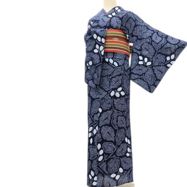 専用Y3488◆有松鳴海絞り 背・居敷当て付 ゆったりサイズ 高級浴衣 夏着物