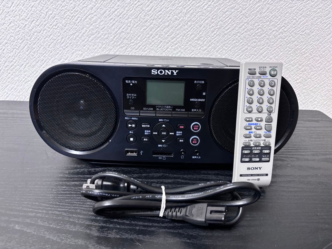 SONY ZS-RS81BT CDラジオ Bluetooth対応 リモコン付き