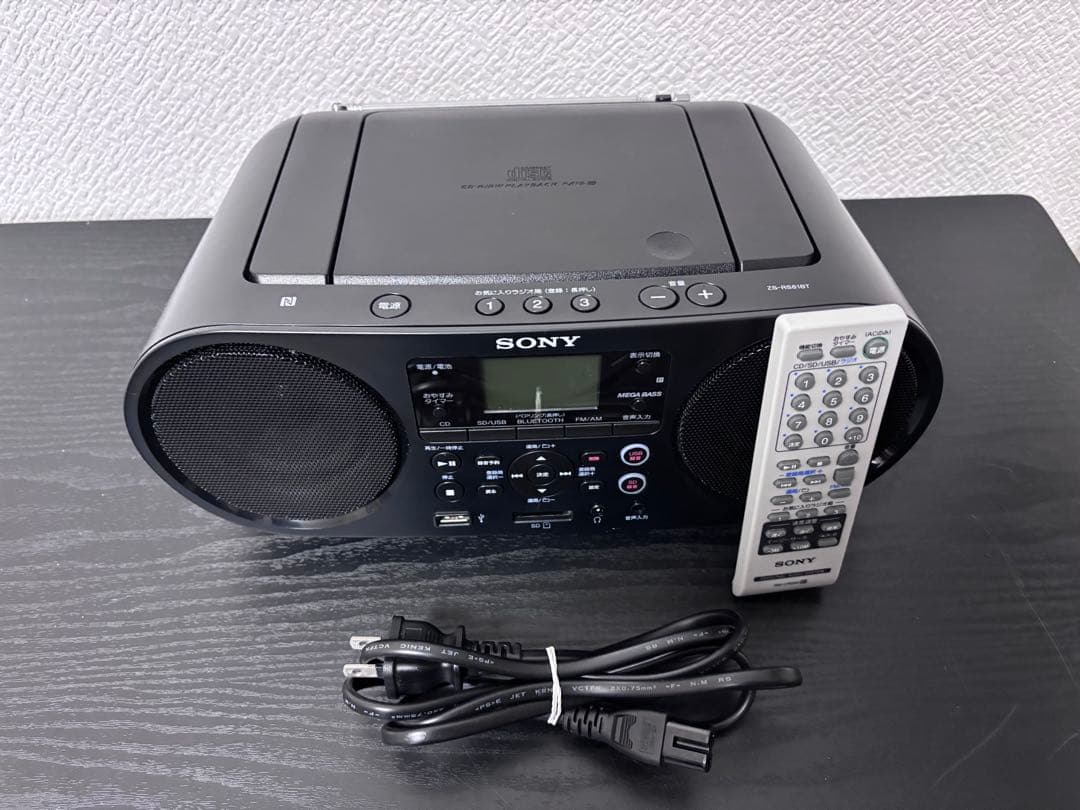SONY ZS-RS81BT CDラジオ Bluetooth対応 リモコン付き