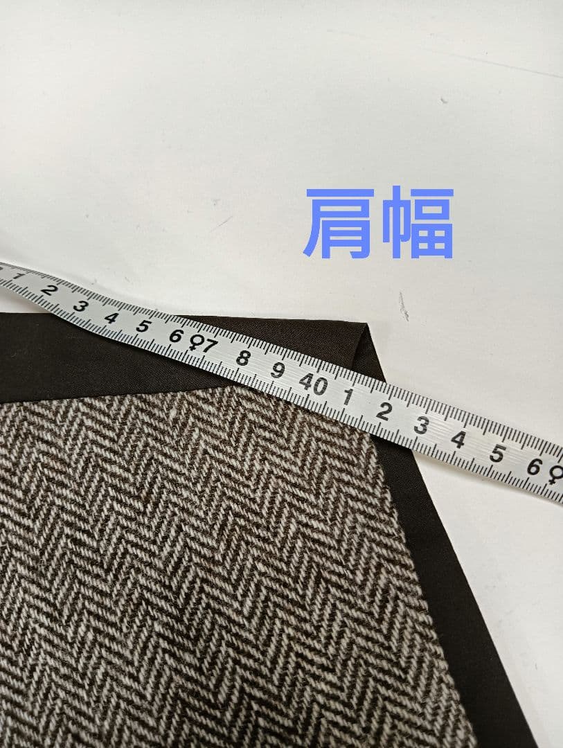 TAGLIATORE ヘリンボーンベスト茶サイズ50