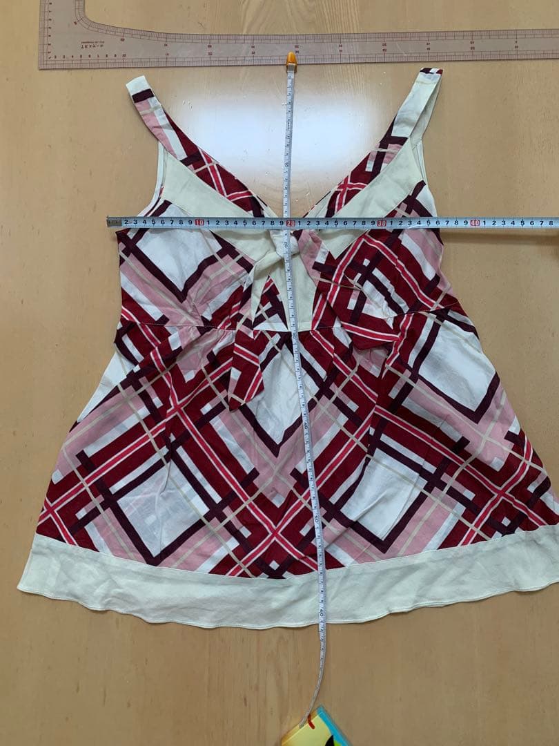 バーバリーブルーレーベル　ノバチェック　キャミソール38